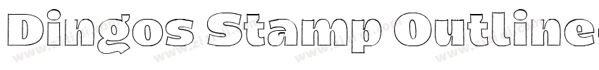 Dingos Stamp Outline字体转换 Dingos Stamp Outline字体转换